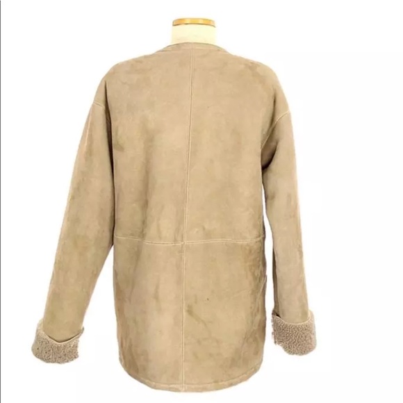 J Crew Collection Shearling Reversible Coat NEW - Picture 3 of 5